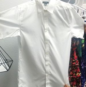White button up mens shirt